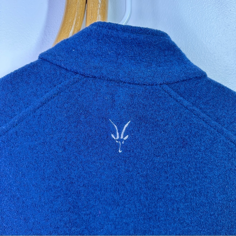 Mens Ibex Blue Wool Vest Sz S *As Is* — image 6 of 8